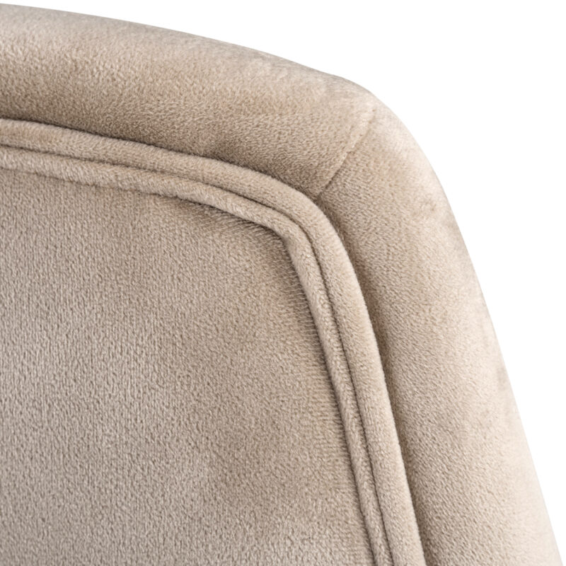 - Lounge stoel Nora khaki velvet