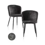 - Eetkamerstoel Sandy graphite island (Set of 2)