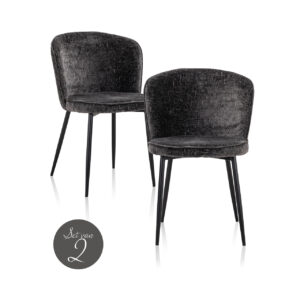 - Eetkamerstoel Sandy graphite island (Set of 2)