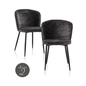 - Eetkamerstoel Sandy graphite island (Set of 2)