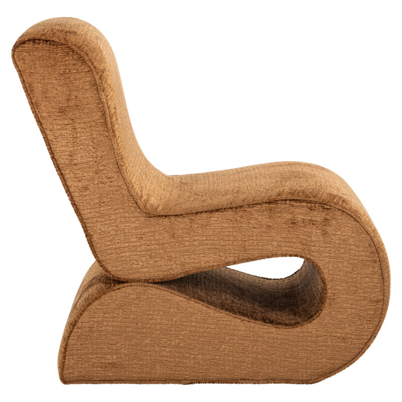 - Lounge stoel Frankie cognac fusion