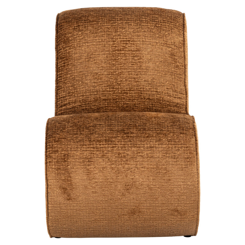 - Lounge stoel Frankie cognac fusion