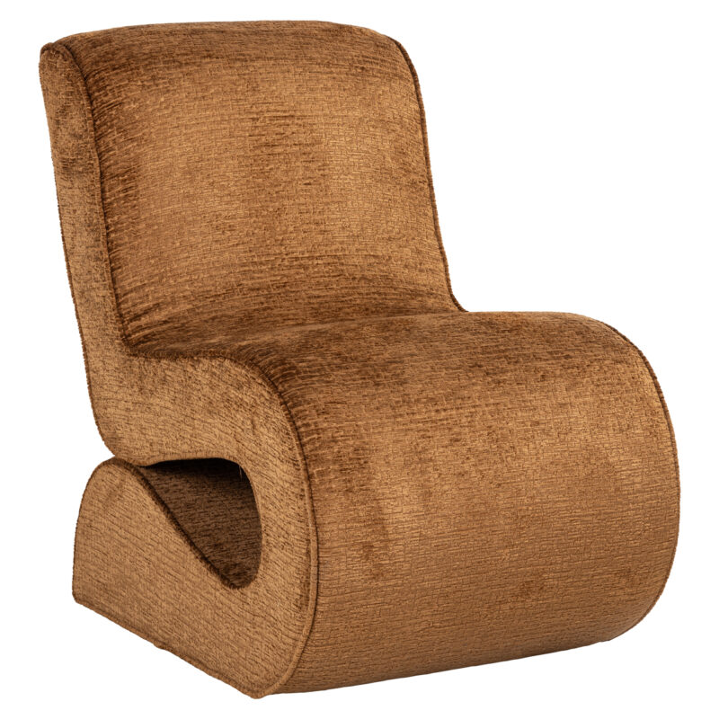 - Lounge stoel Frankie cognac fusion