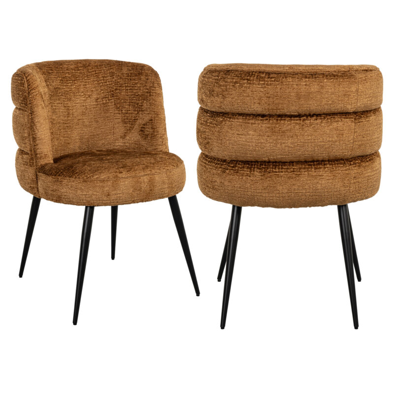 - Eetkamerstoel Stella cognac fusion