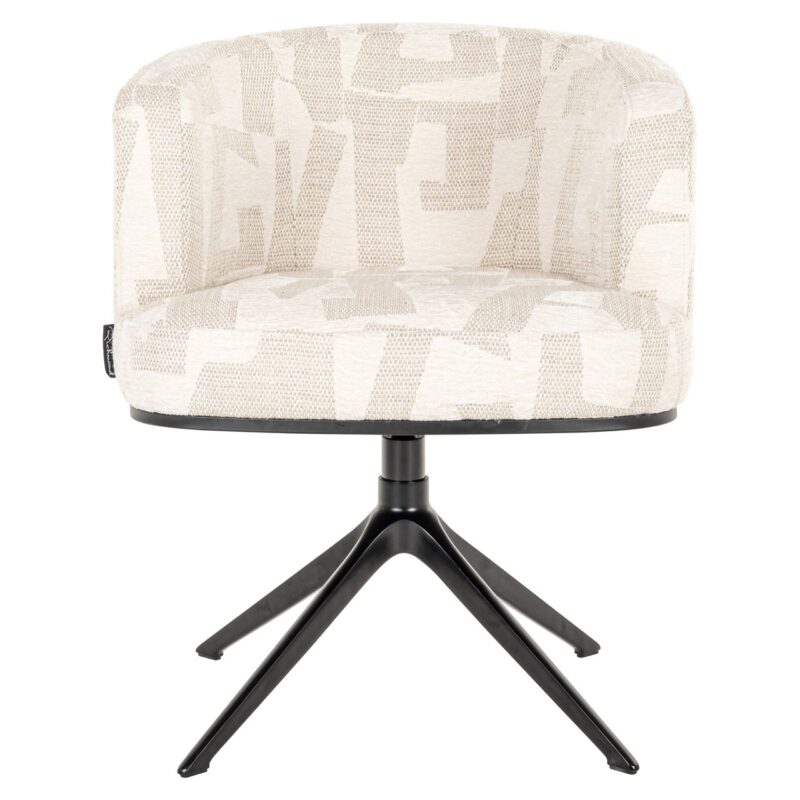 - Eetkamerstoel Cheyenne beige graffic