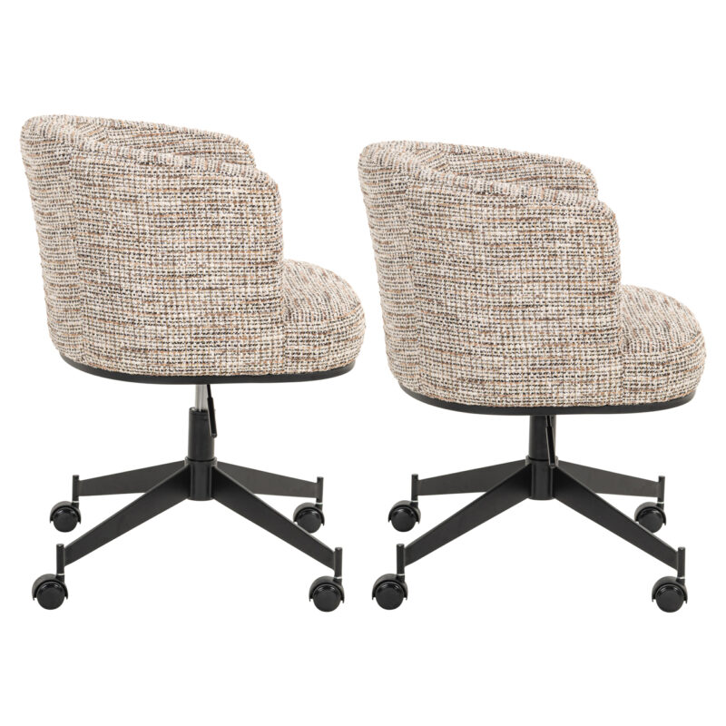 - Eetkamerstoel Rochenne trendy nature on wheels