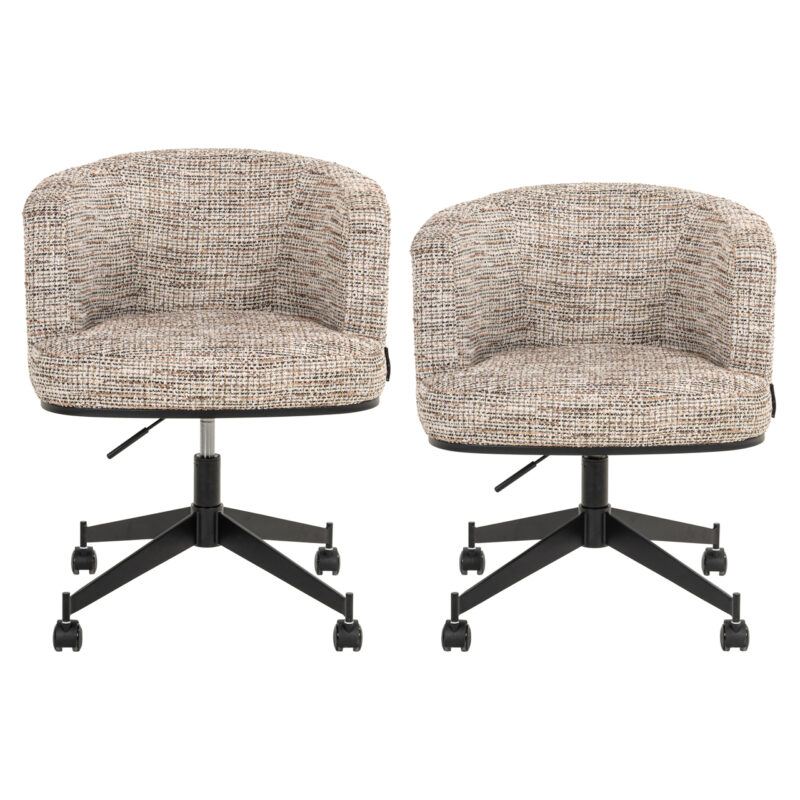 - Eetkamerstoel Rochenne trendy nature on wheels