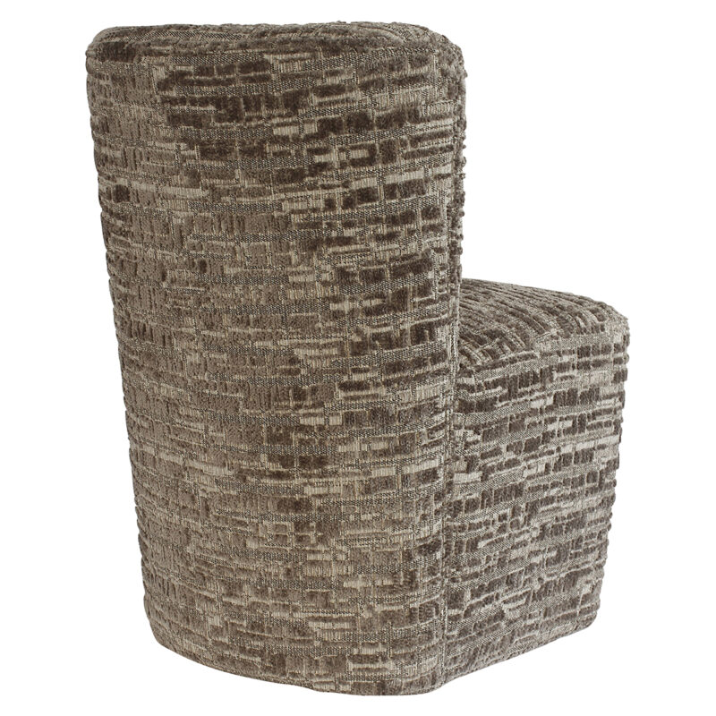 - Eetkamerstoel Lorain greige on wheels