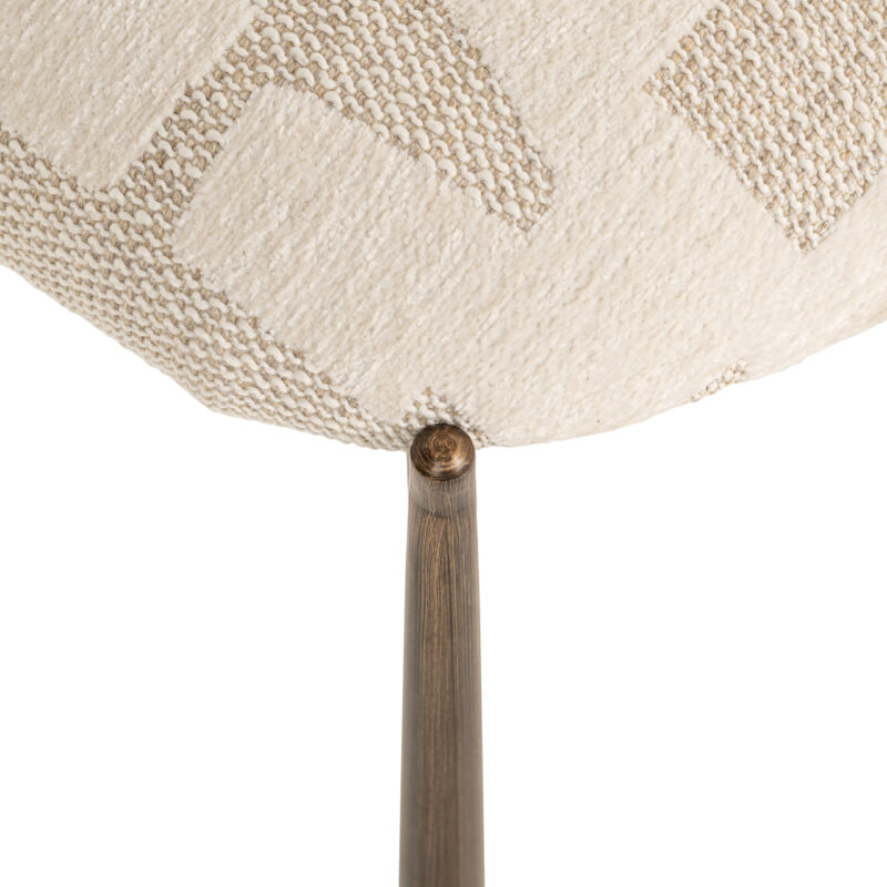 - Eetkamerstoel Lana beige graffic (Set of 2)