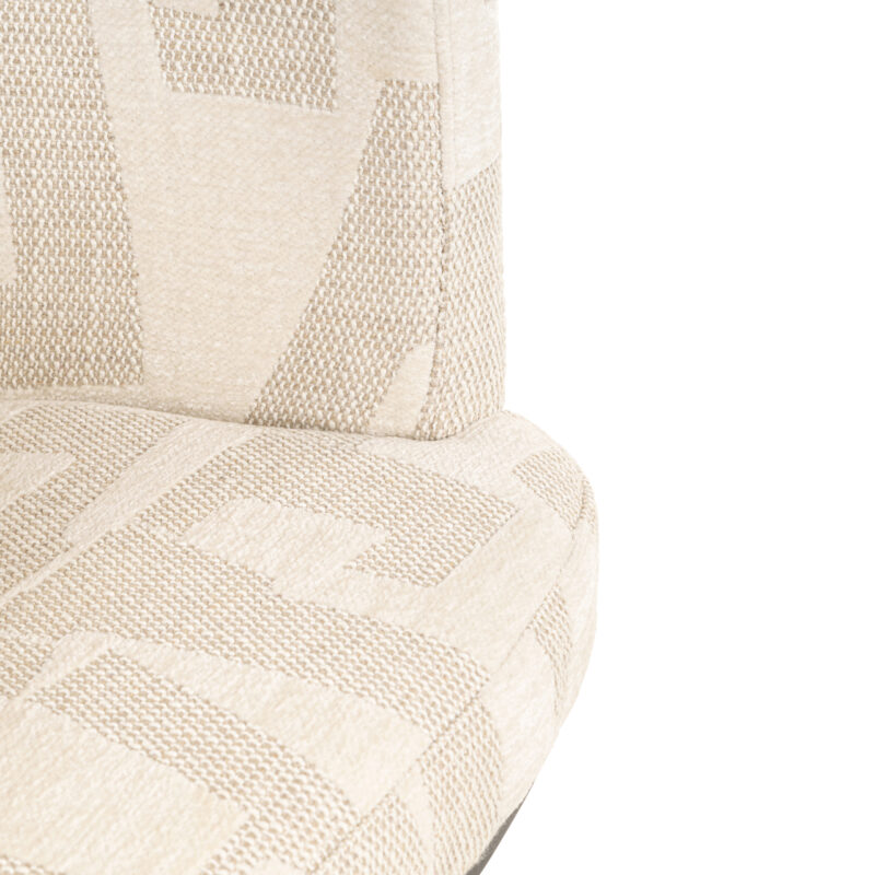 - Barstoel Cheyenne beige graffic