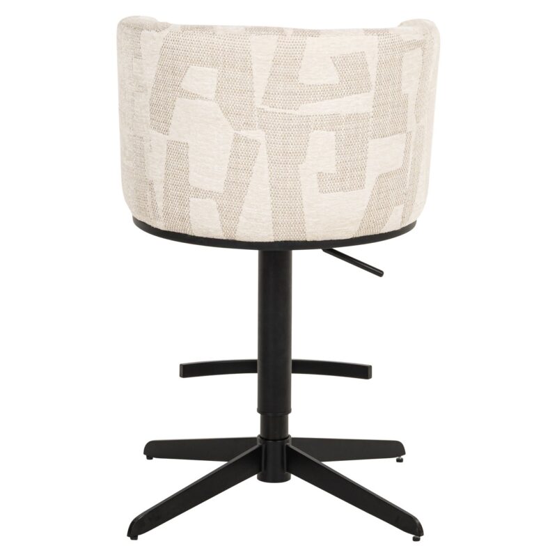 - Barstoel Cheyenne beige graffic