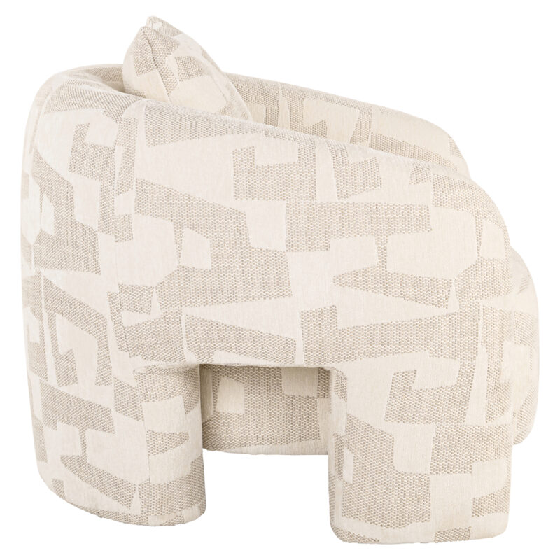 - Lounge stoel Tuscany beige graffic
