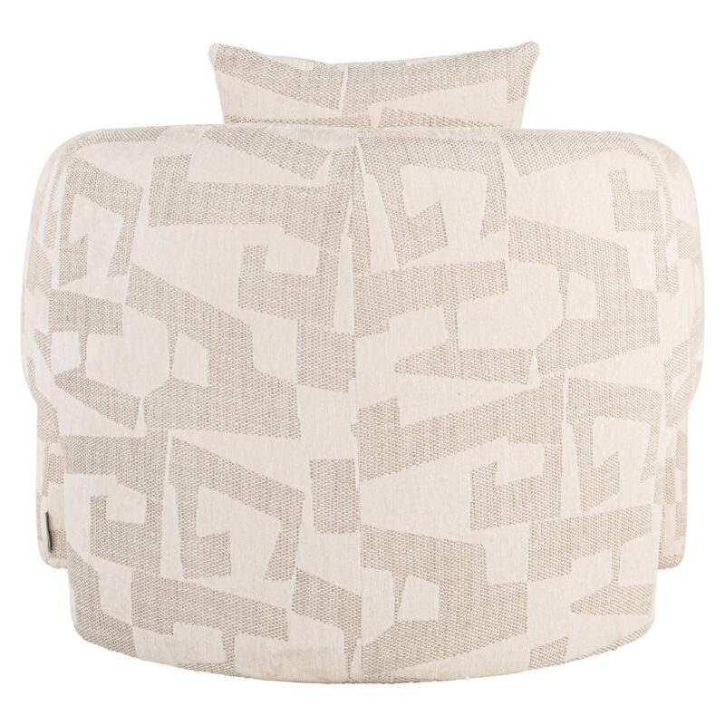 - Lounge stoel Tuscany beige graffic