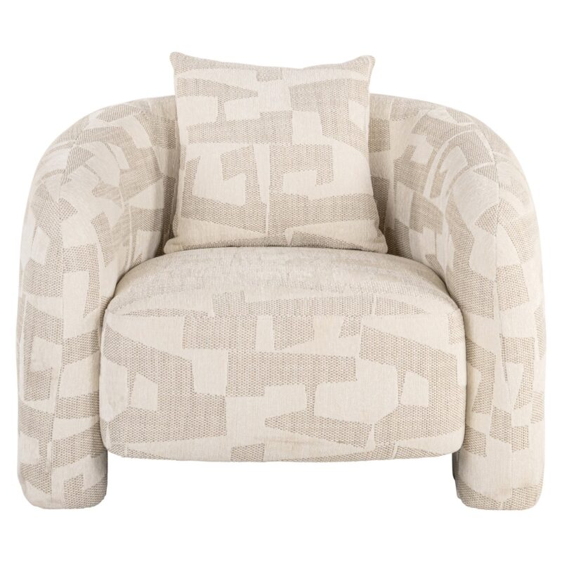 - Lounge stoel Tuscany beige graffic