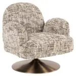- Lounge stoel Kagney brown omara swivel