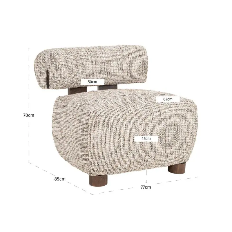 - Lounge stoel Arabella customized fire retardant