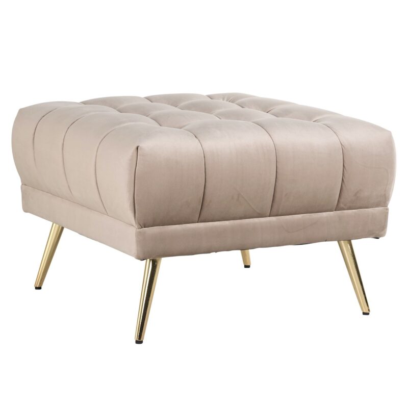 - Poef & Voetenbank Huxley khaki velvet