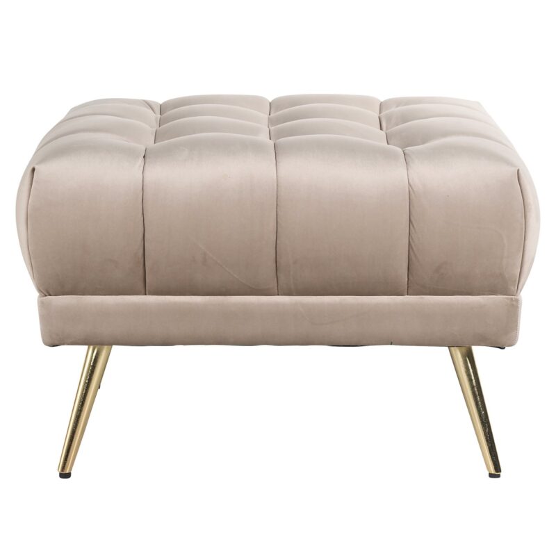 - Poef & Voetenbank Huxley khaki velvet