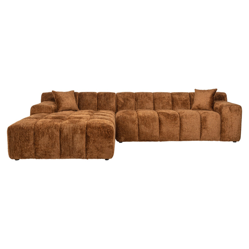 - Bank Cube lovely cinnamon 3-seater + lounge left