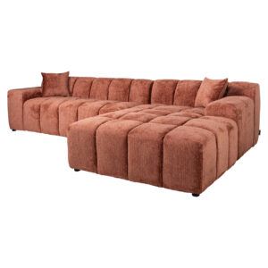 - Bank Cube blush fusion 3-seater + lounge right