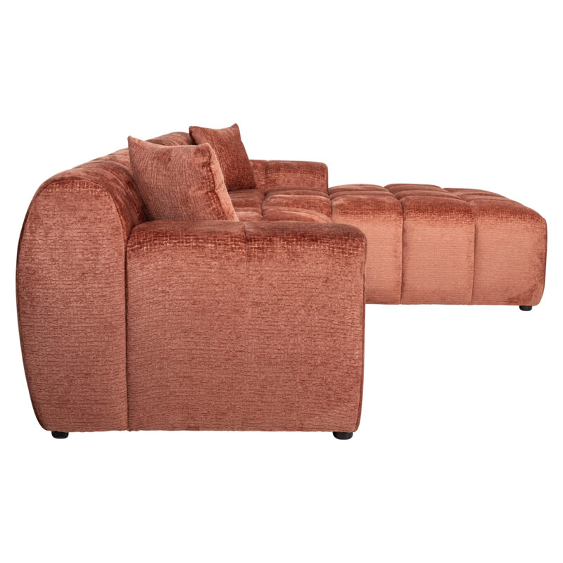 - Bank Cube blush fusion 3-seater + lounge right
