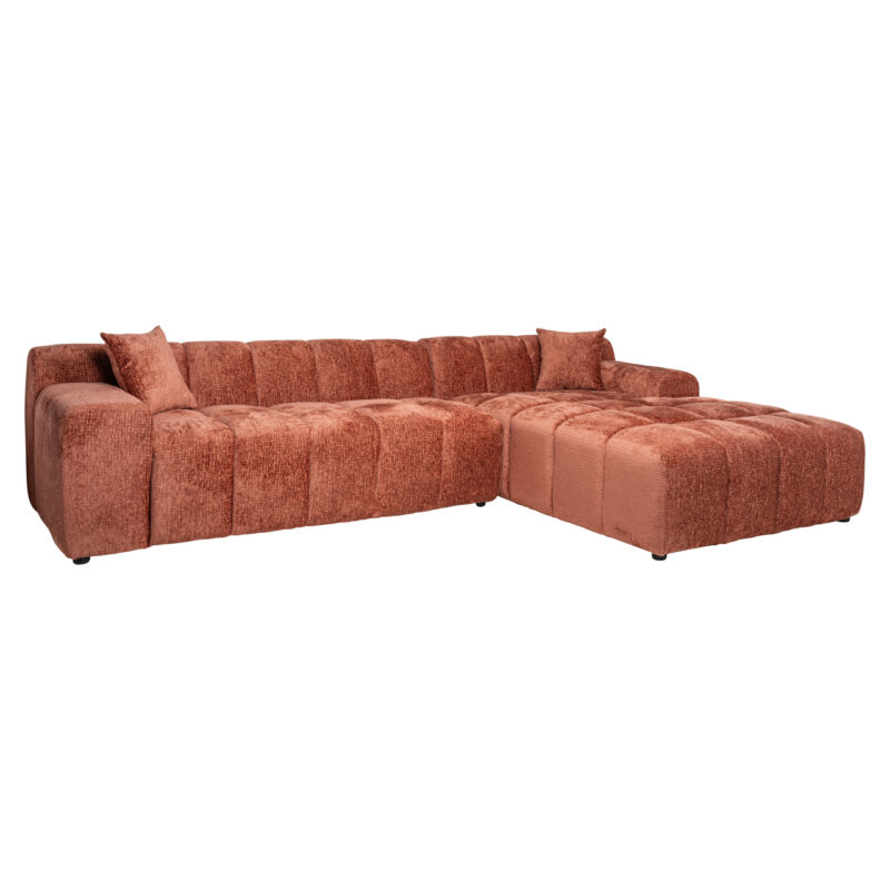 - Bank Cube blush fusion 3-seater + lounge right