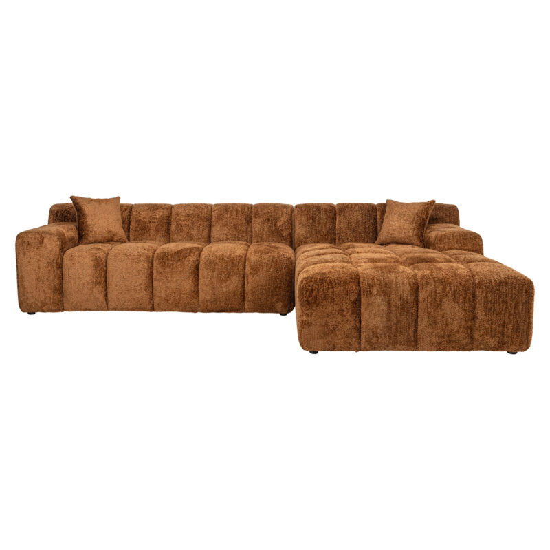 - Bank Cube lovely cinnamon 3-seater + lounge right