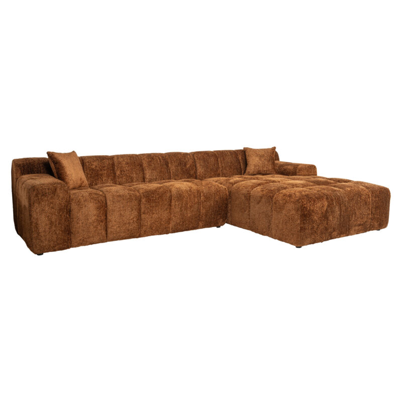 - Bank Cube lovely cinnamon 3-seater + lounge right