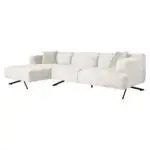 - Bank Donovan cream fusion 3-seater + lounge left