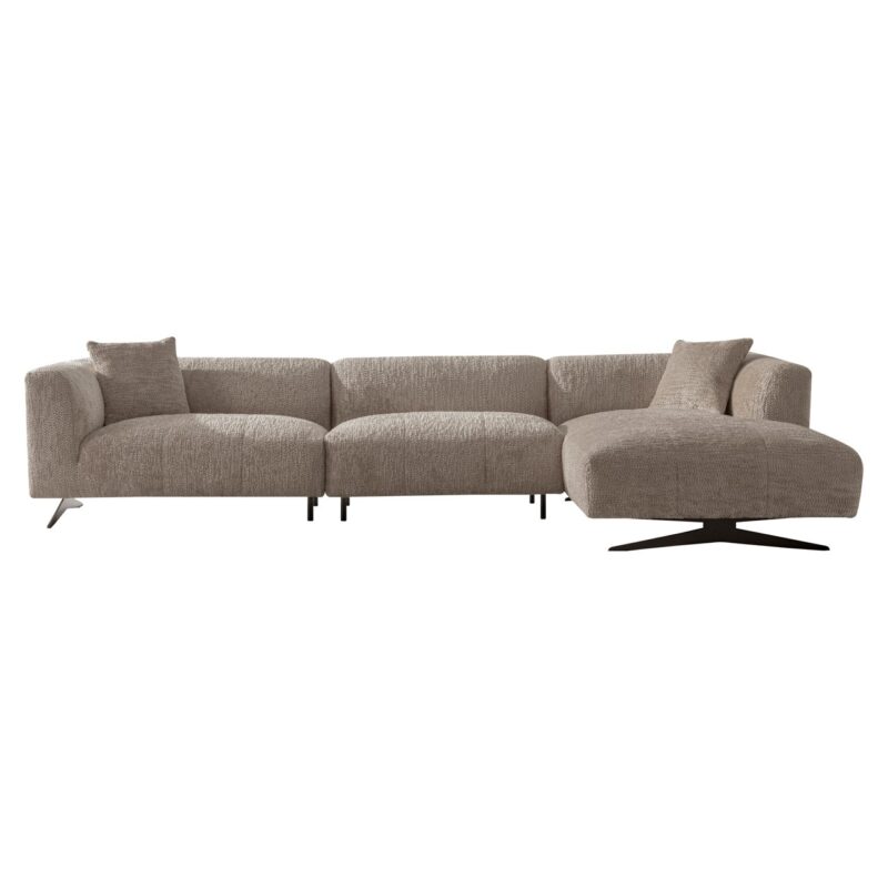 - Bank Hoxton lovely beige 3-seater + lounge right