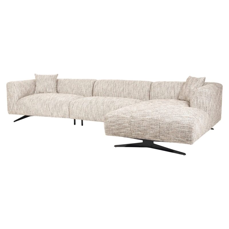 - Bank Hoxton trendy nature 3-seater + lounge right