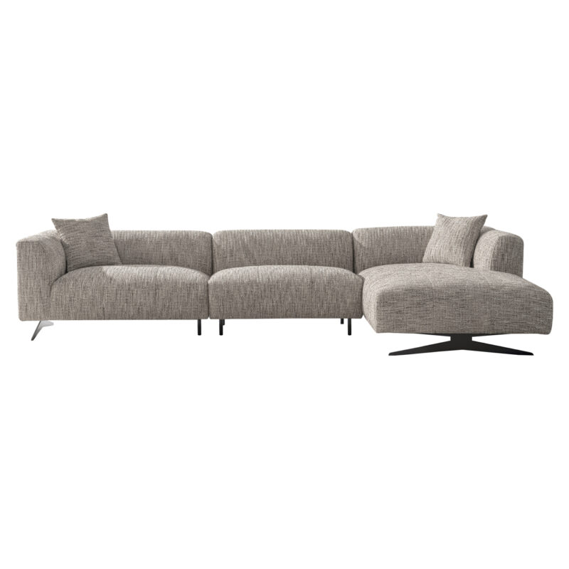 - Bank Hoxton trendy nature 3-seater + lounge right