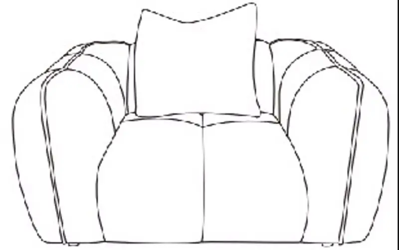 - Lounge stoel Jezebel cream fancy