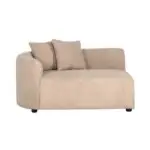 - Bank Grayson sand furry arm left fully upholstered