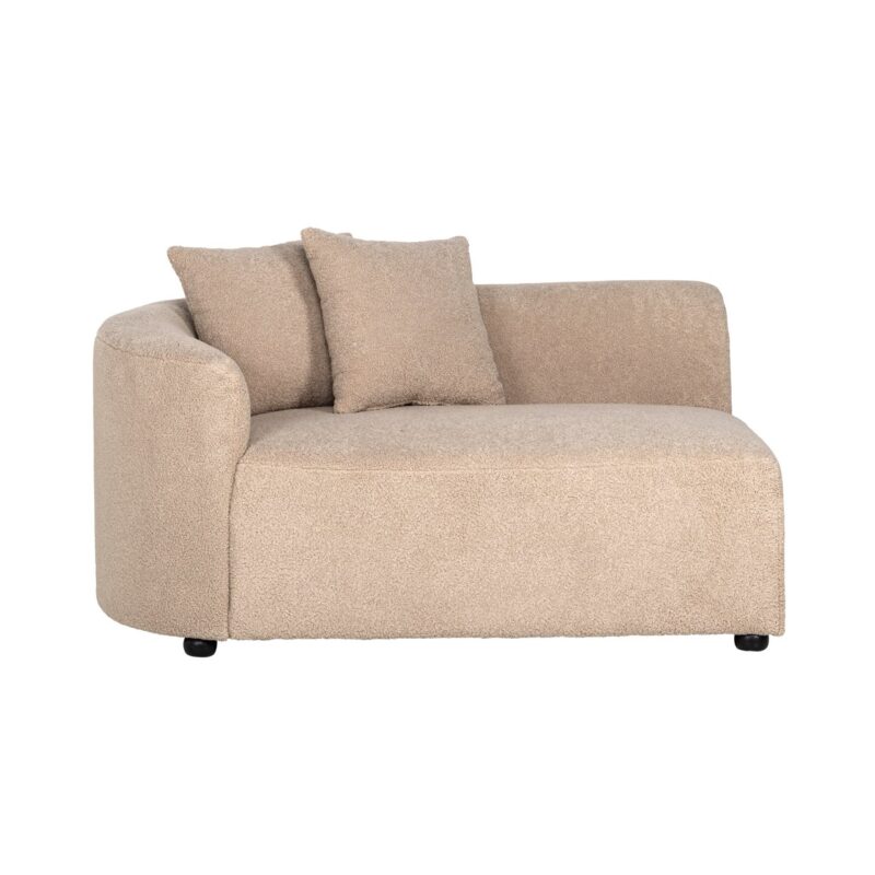 - Bank Grayson sand furry arm left fully upholstered