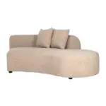 - Bank Grayson sand furry ottoman right fully upholstered
