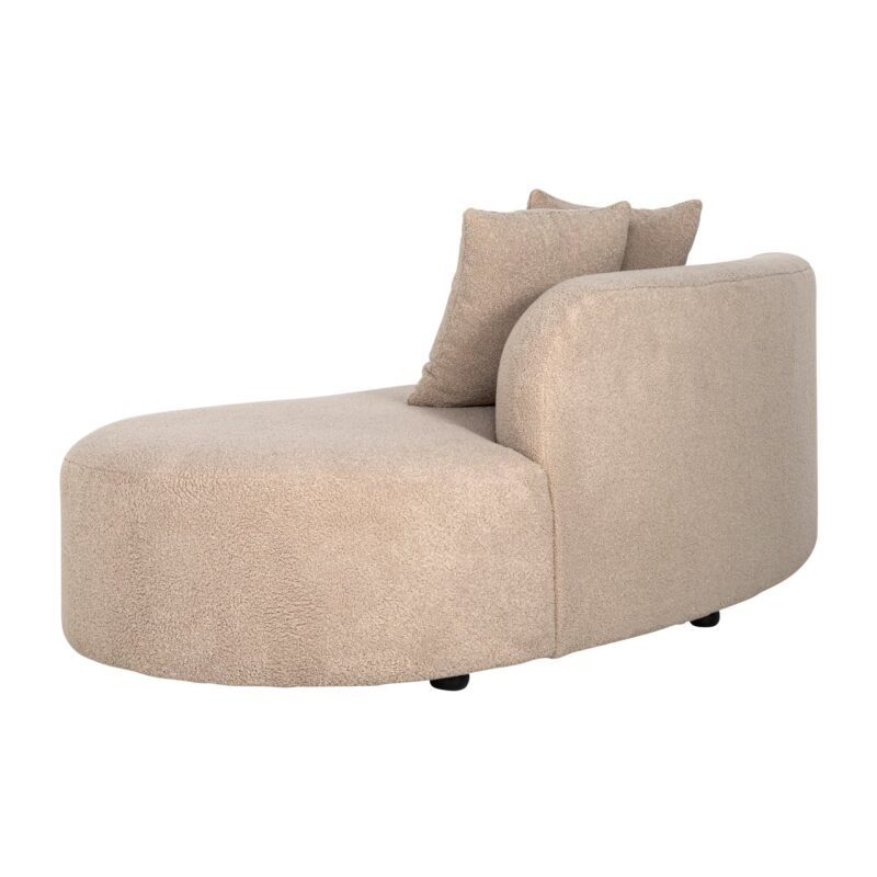 - Bank Grayson sand furry ottoman right fully upholstered