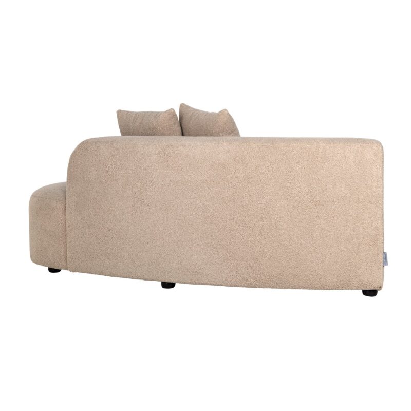 - Bank Grayson sand furry ottoman right fully upholstered