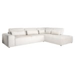 - Bank Lund cream fusion 3-seater + ottoman right