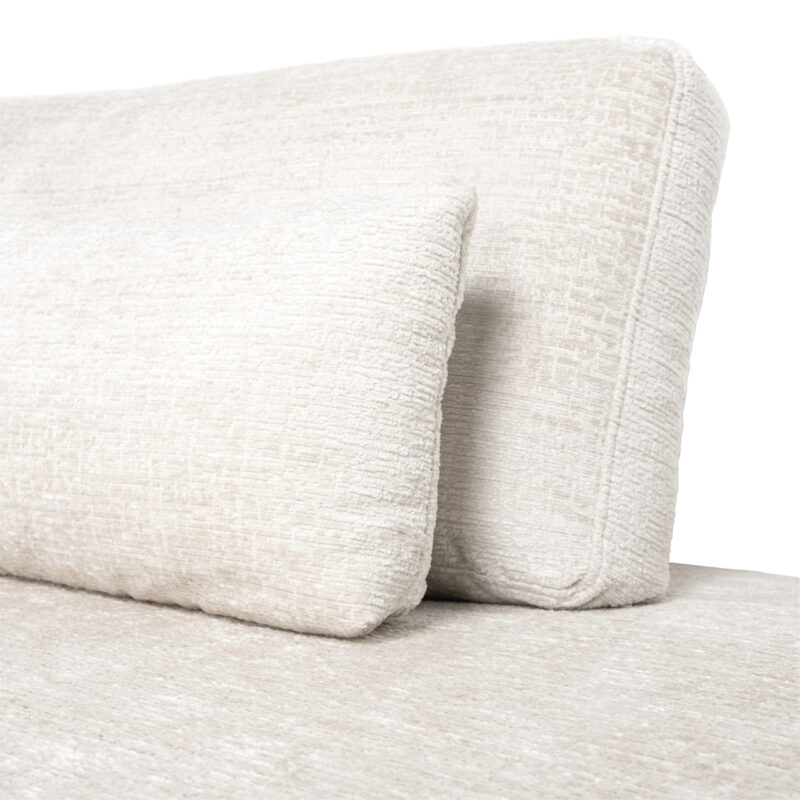 - Bank Lund cream fusion 3-seater + ottoman right
