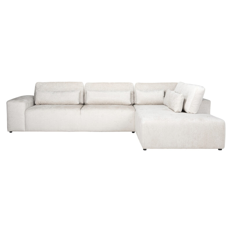 - Bank Lund cream fusion 3-seater + ottoman right