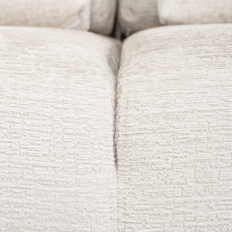 - Bank Lund cream fusion 3-seater + ottoman left