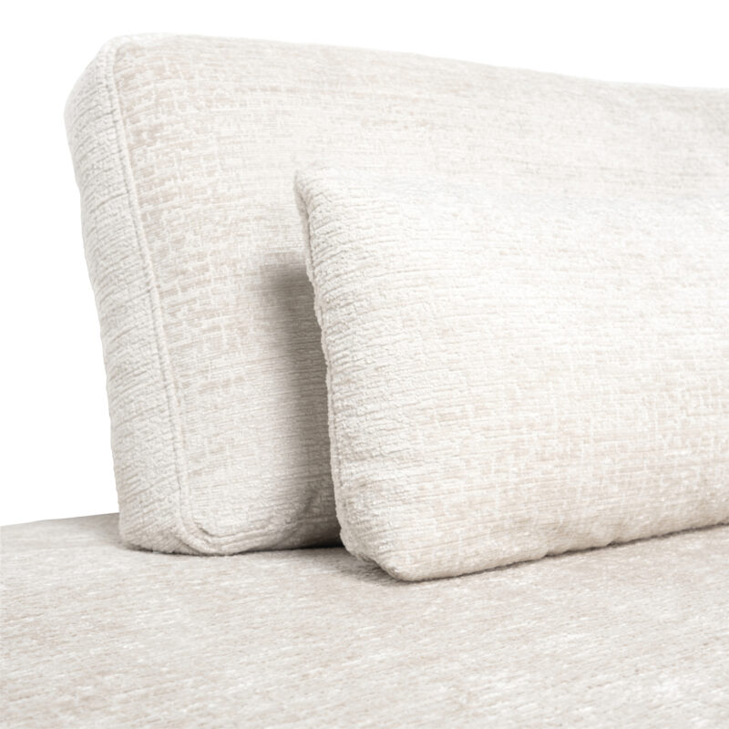 - Bank Lund cream fusion 3-seater + ottoman left