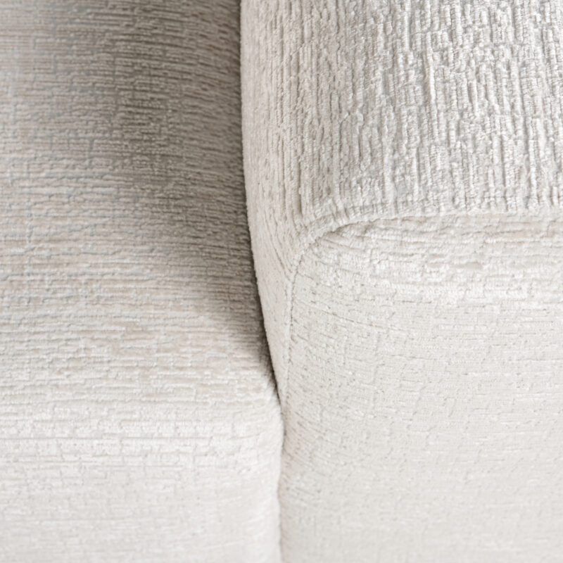 - Bank Lund cream fusion 3-seater + ottoman left
