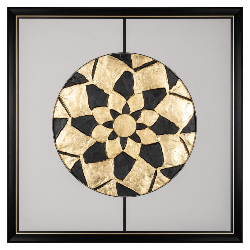- Wall art Sun black/gold