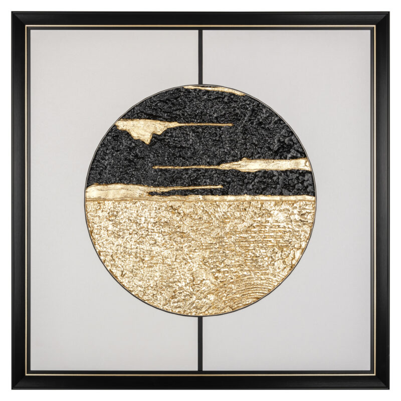 - Wall art Moon black/gold
