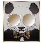 - Wall art Panda black/gold
