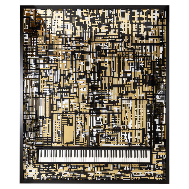 - Wall art Wibi black/gold