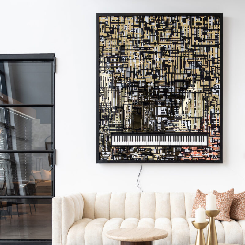 - Wall art Wibi black/gold