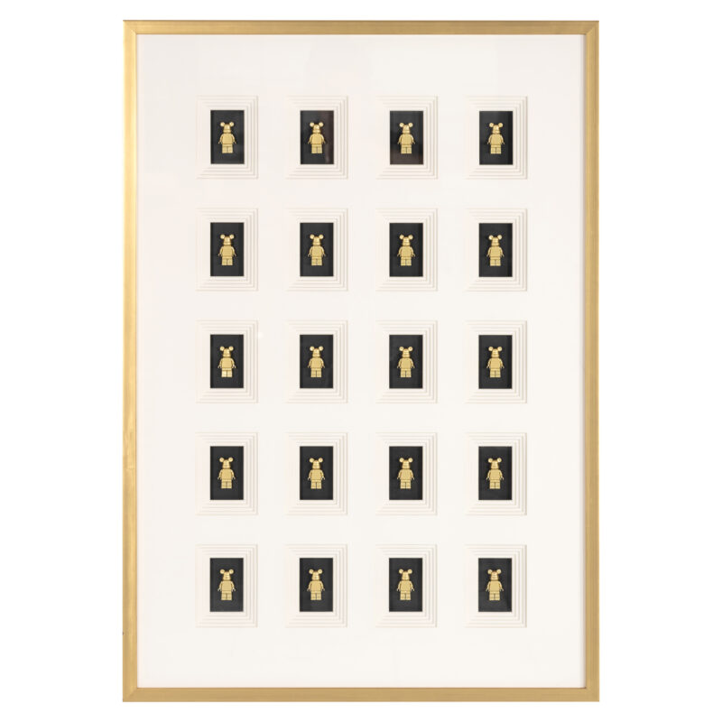 - Wall art Bear black/gold